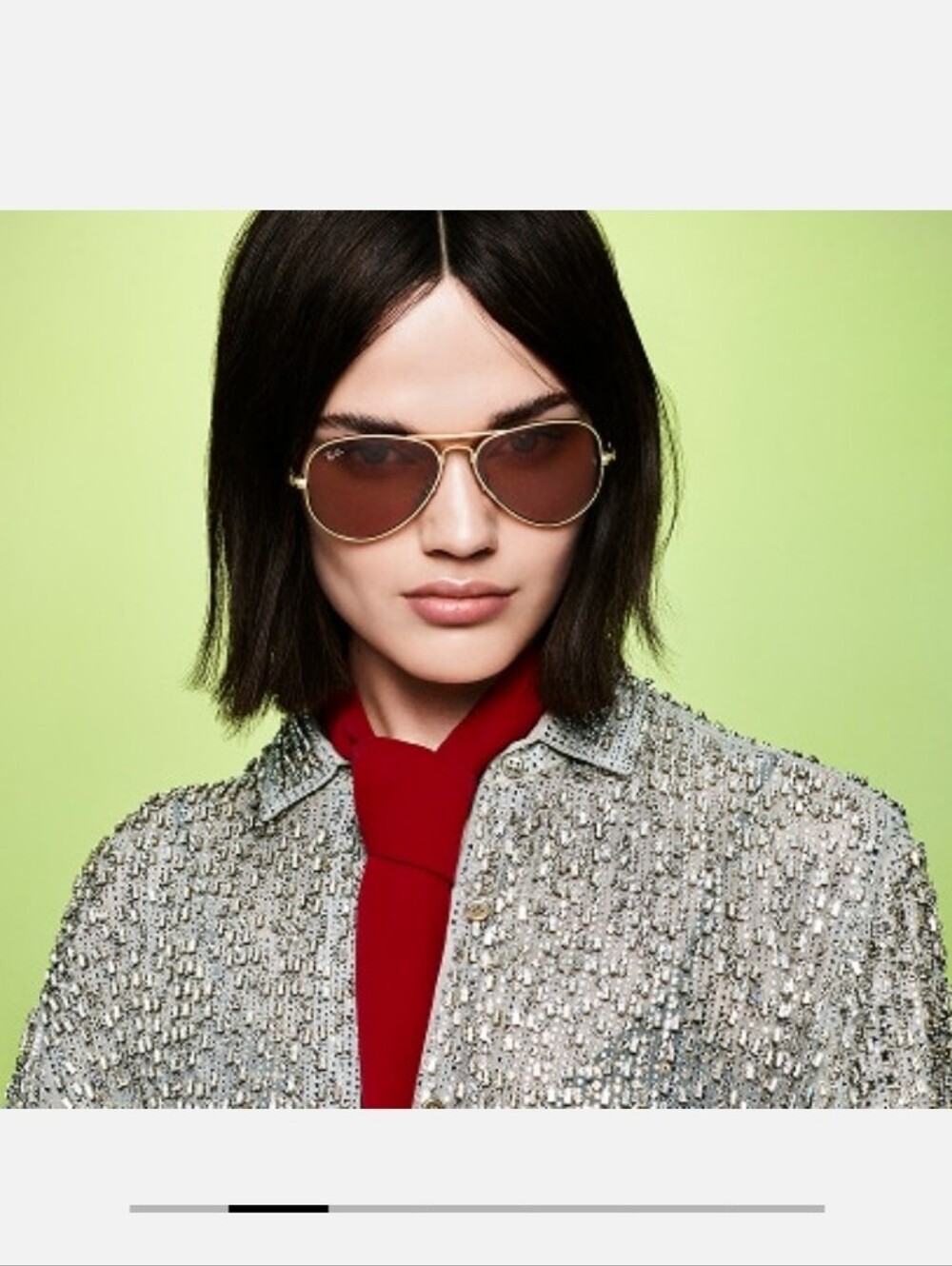 Limited '25 AVIATOR MAX HOLIDAY Ray-Ban Gold Frame Sunglasses with Violet Lenses